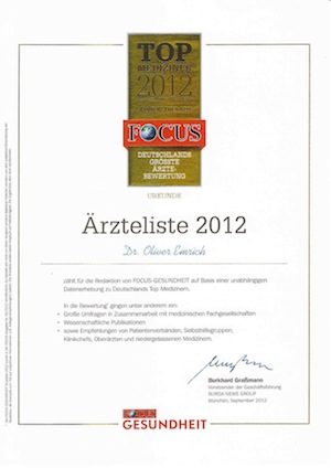 TOP Ärzteliste Fokus 2012